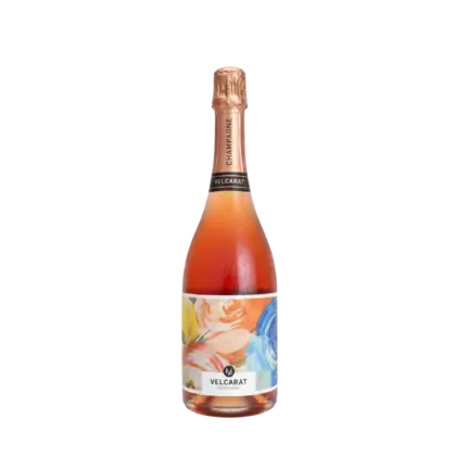 Champagne rosé de saignée engagé Velcarat